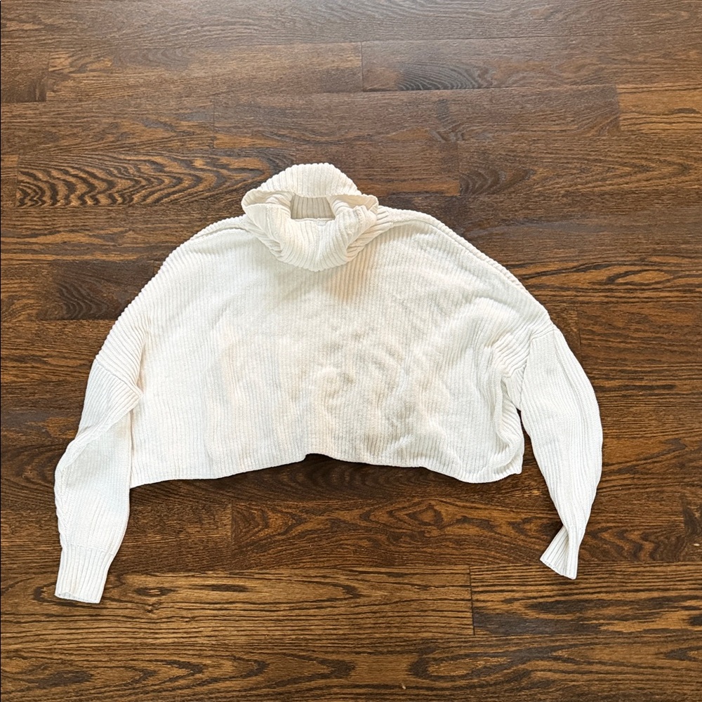 Hollister Cream Cowl Neck Sweater